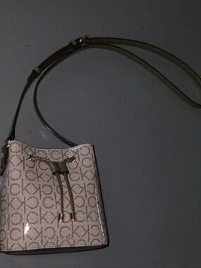 Calvin Klein Small Crossbody Handbag NWOT Coated Canvas